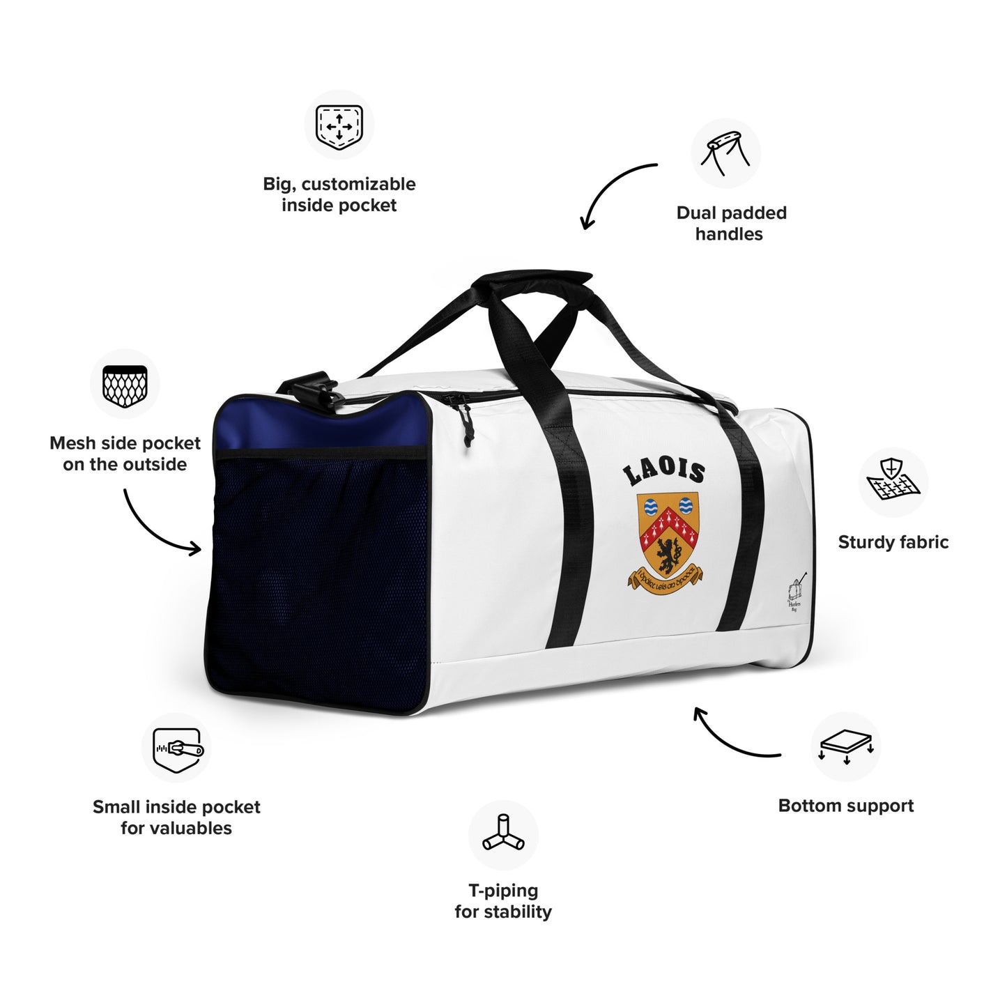 Laois Gear Bag – The O'Moore County – County-Inspired Colours Holdall-The Hurlers Bag