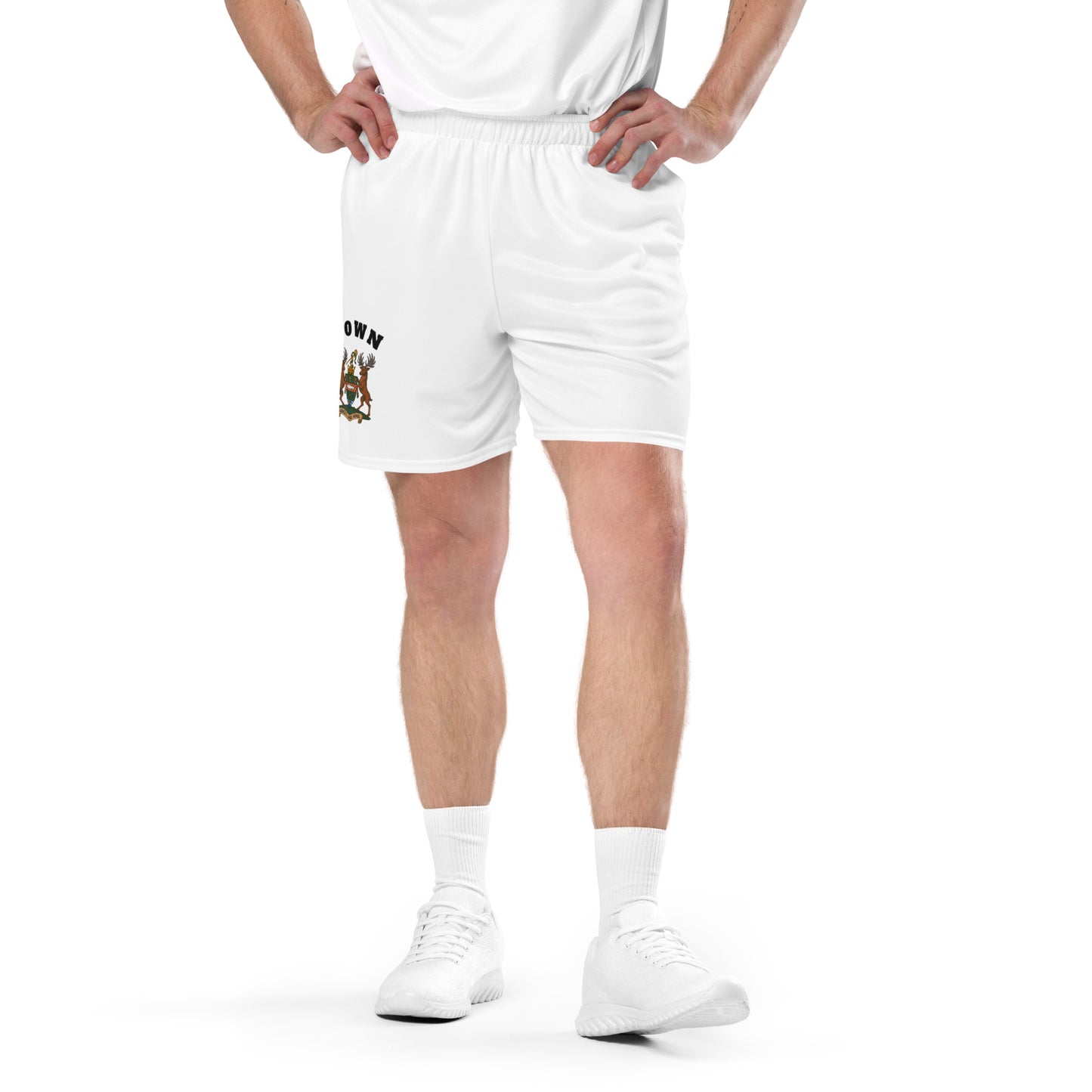 County Down-Inspired Mesh Sport Shorts – White | The Hurlers Bag-The Hurlers Bag