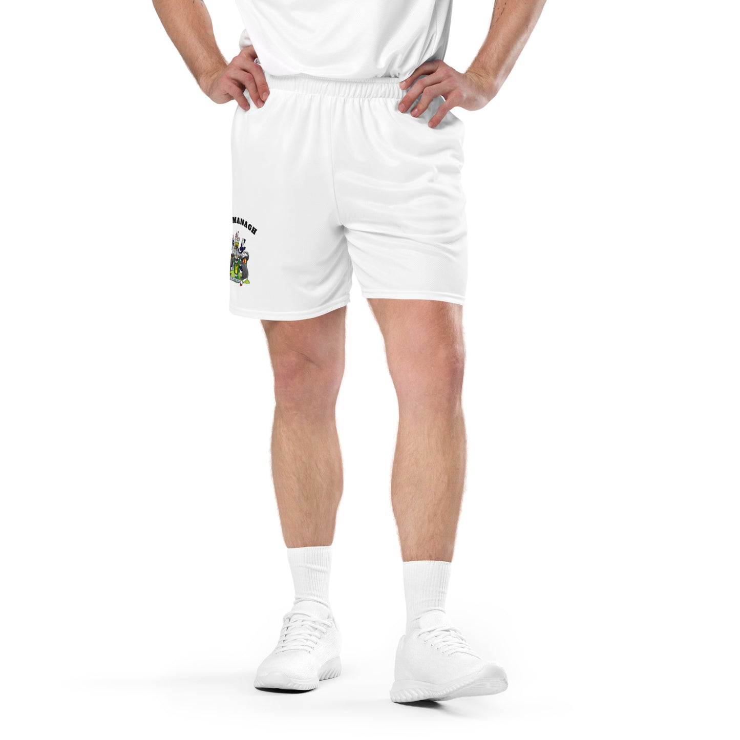 County Fermanagh-Inspired Mesh Sport Shorts – White | The Hurlers Bag-The Hurlers Bag