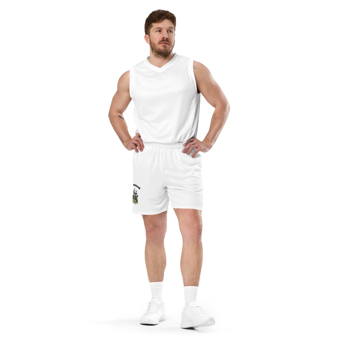County Fermanagh-Inspired Mesh Sport Shorts – White | The Hurlers Bag-The Hurlers Bag