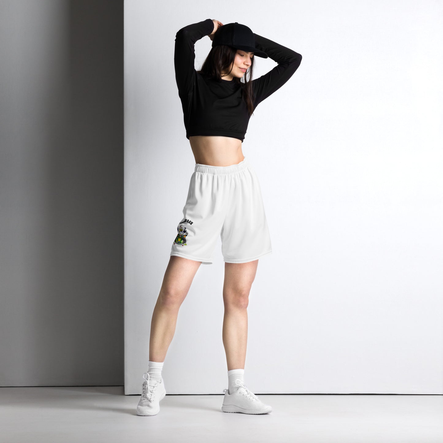 County Fermanagh-Inspired Mesh Sport Shorts – White | The Hurlers Bag-The Hurlers Bag
