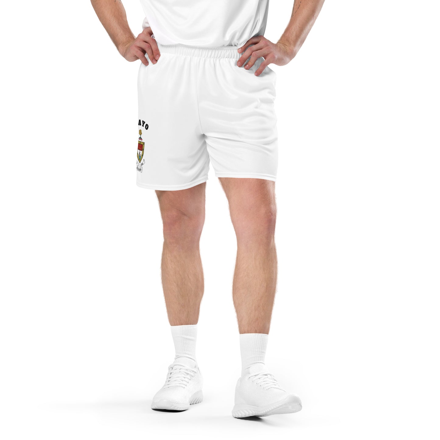 County Mayo-Inspired Mesh Sport Shorts – White | The Hurlers Bag-The Hurlers Bag