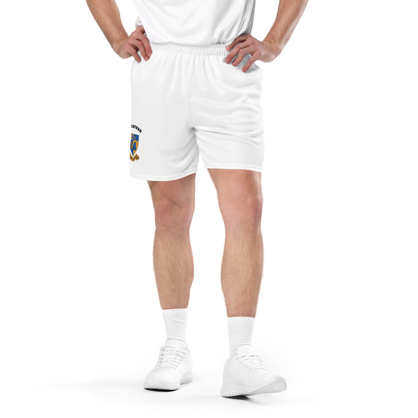 County Longford-Inspired Mesh Sport Shorts – White | The Hurlers Bag-The Hurlers Bag