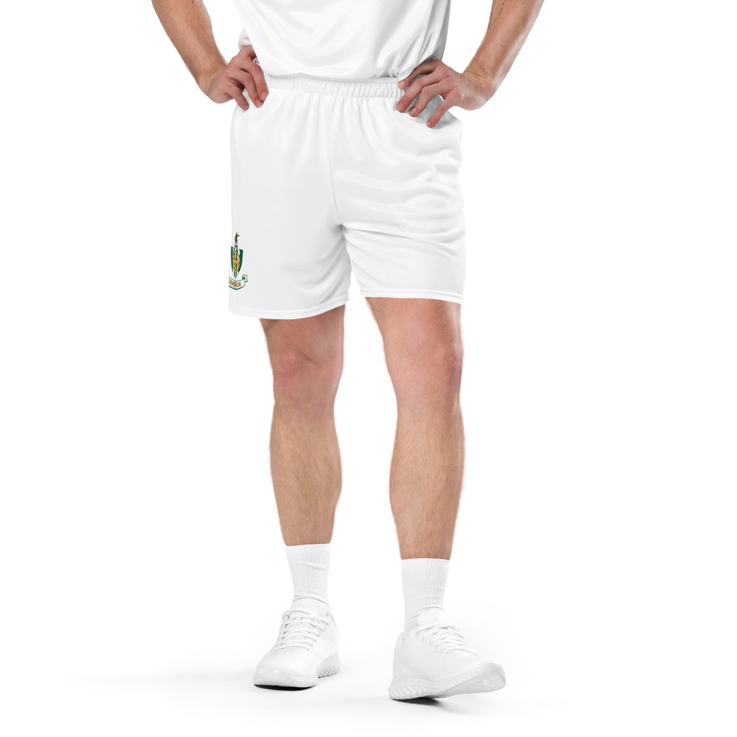 County Limerick-Inspired Mesh Sport Shorts – White | The Hurlers Bag-The Hurlers Bag
