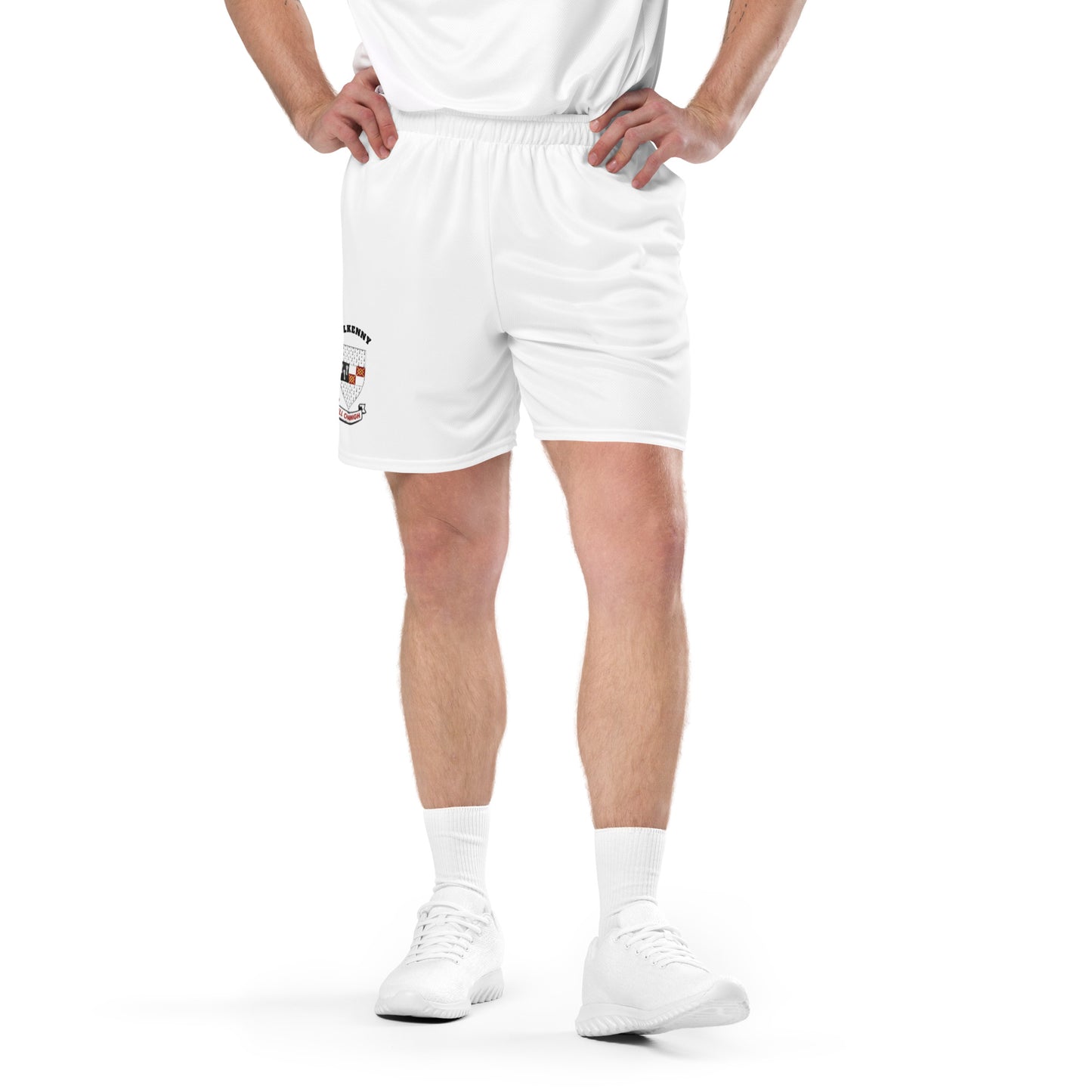 County Kilkenny-Inspired Mesh Sport Shorts – White | The Hurlers Bag-The Hurlers Bag