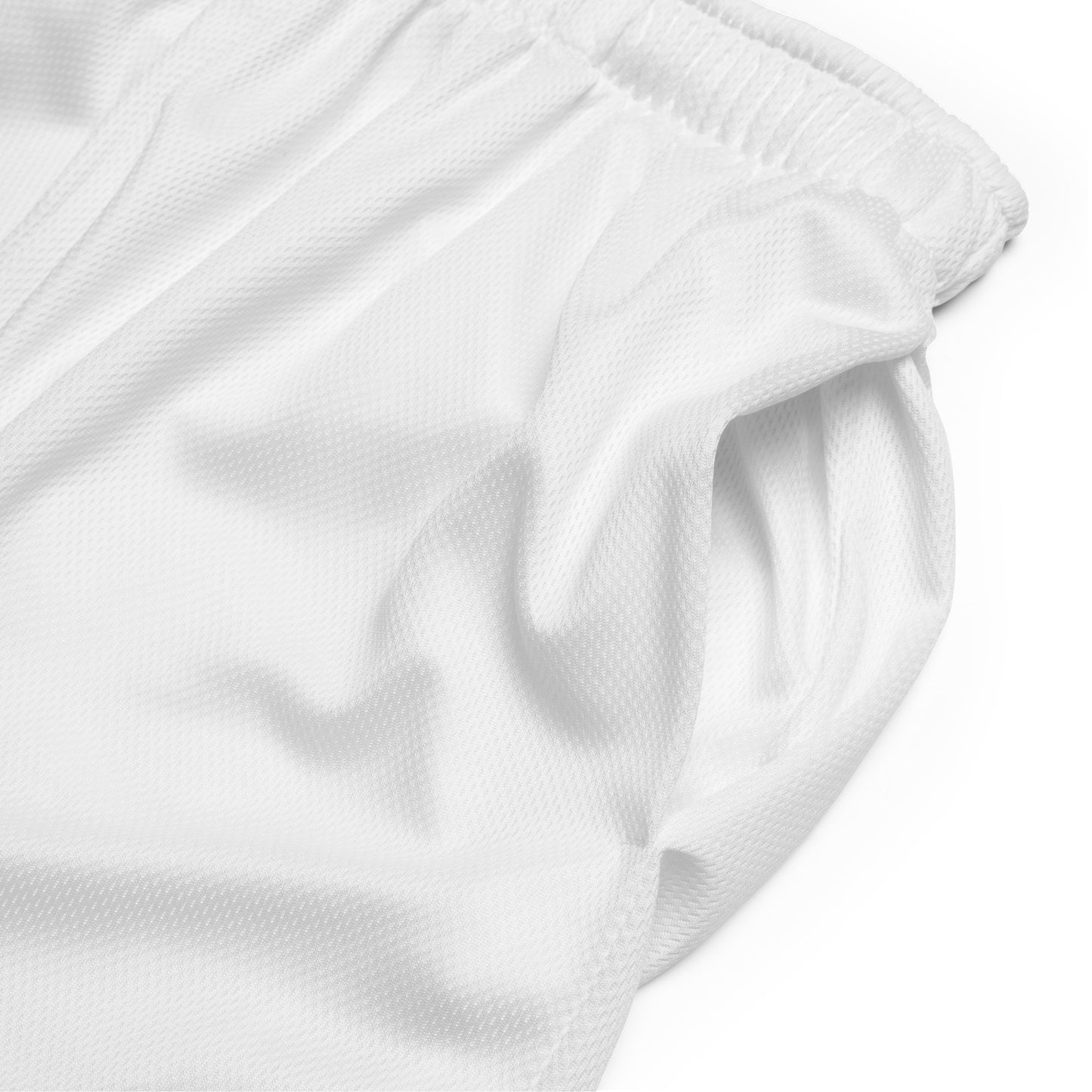 County Galway-Inspired Mesh Sport Shorts – White | The Hurlers Bag-The Hurlers Bag