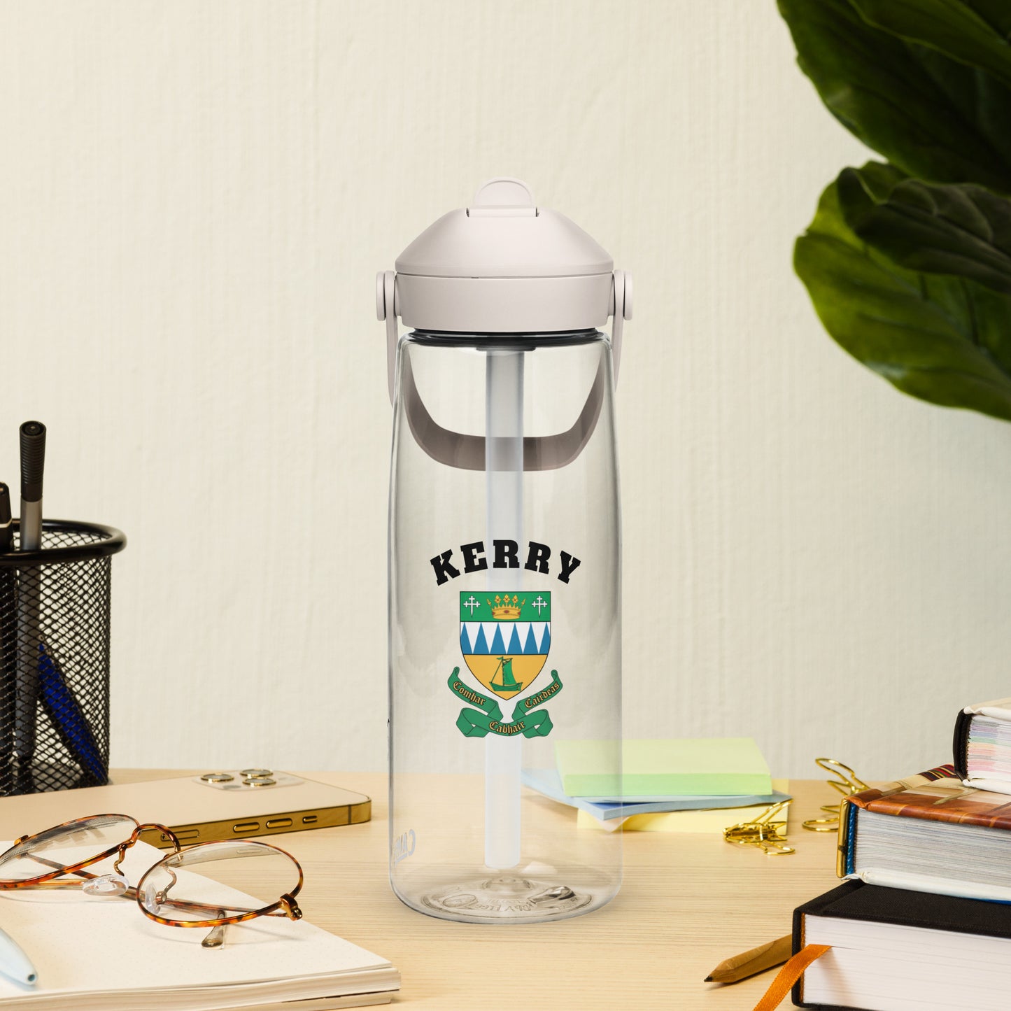 County Kerry–Inspired Flip Straw Water Bottle | Irish Heritage – 739ml (25oz)-The Hurlers Bag