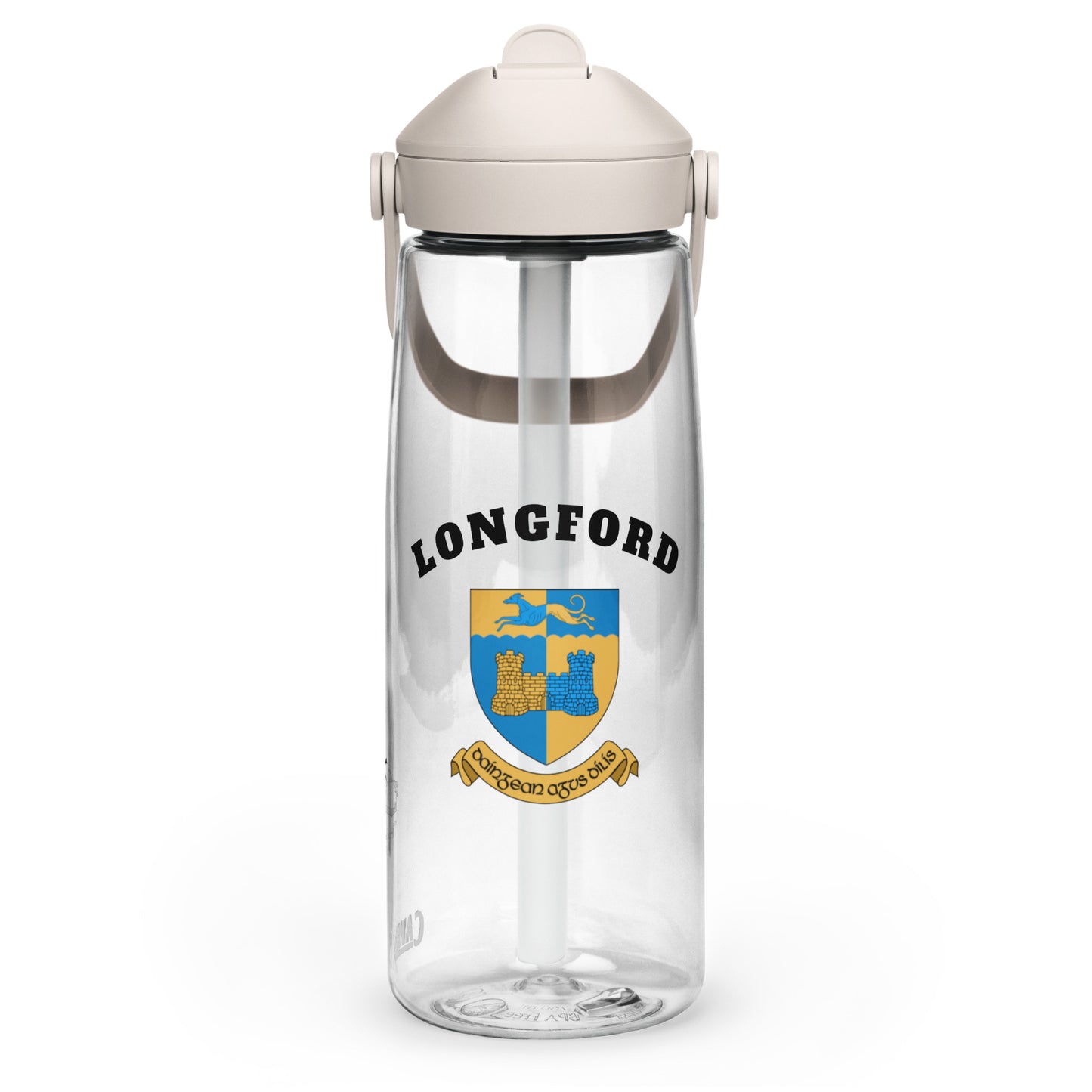 County Longford–Inspired Flip Straw Water Bottle | Irish Heritage – 739ml (25oz)-The Hurlers Bag