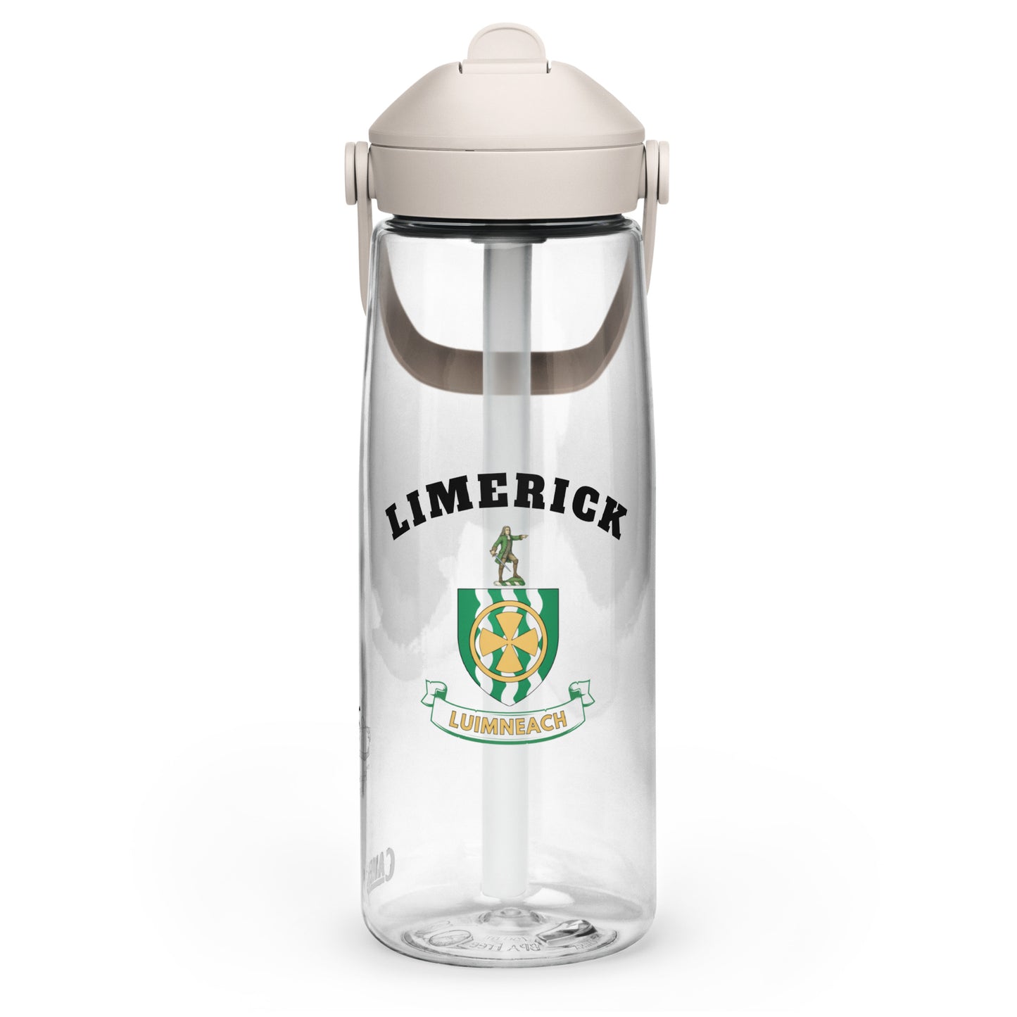 County Limerick–Inspired Flip Straw Water Bottle | Irish Heritage – 739ml (25oz)-The Hurlers Bag