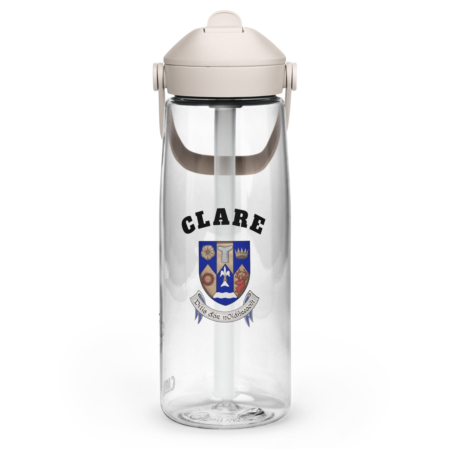 County Clare–Inspired Flip Straw Water Bottle | Irish Heritage – 739ml (25oz)-The Hurlers Bag