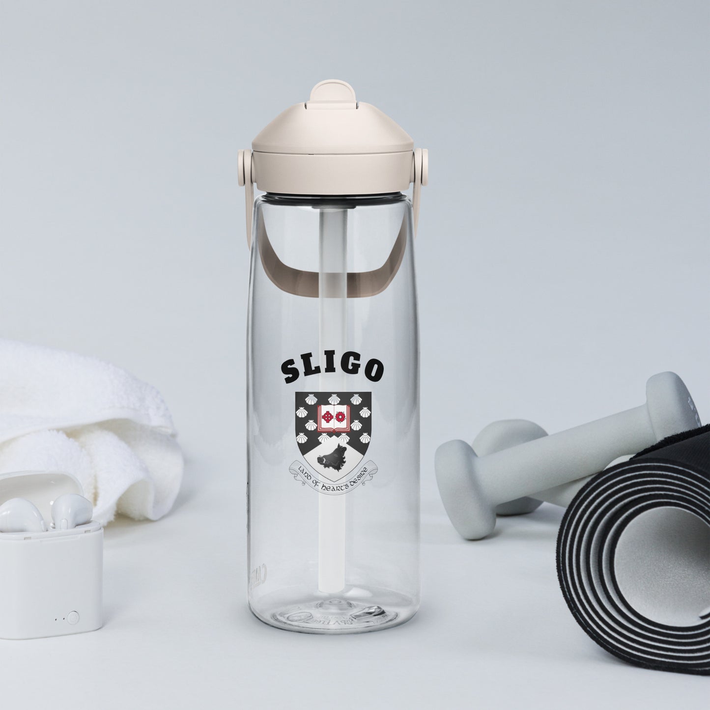 County Sligo–Inspired Flip Straw Water Bottle | Irish Heritage – 739ml (25oz)-The Hurlers Bag