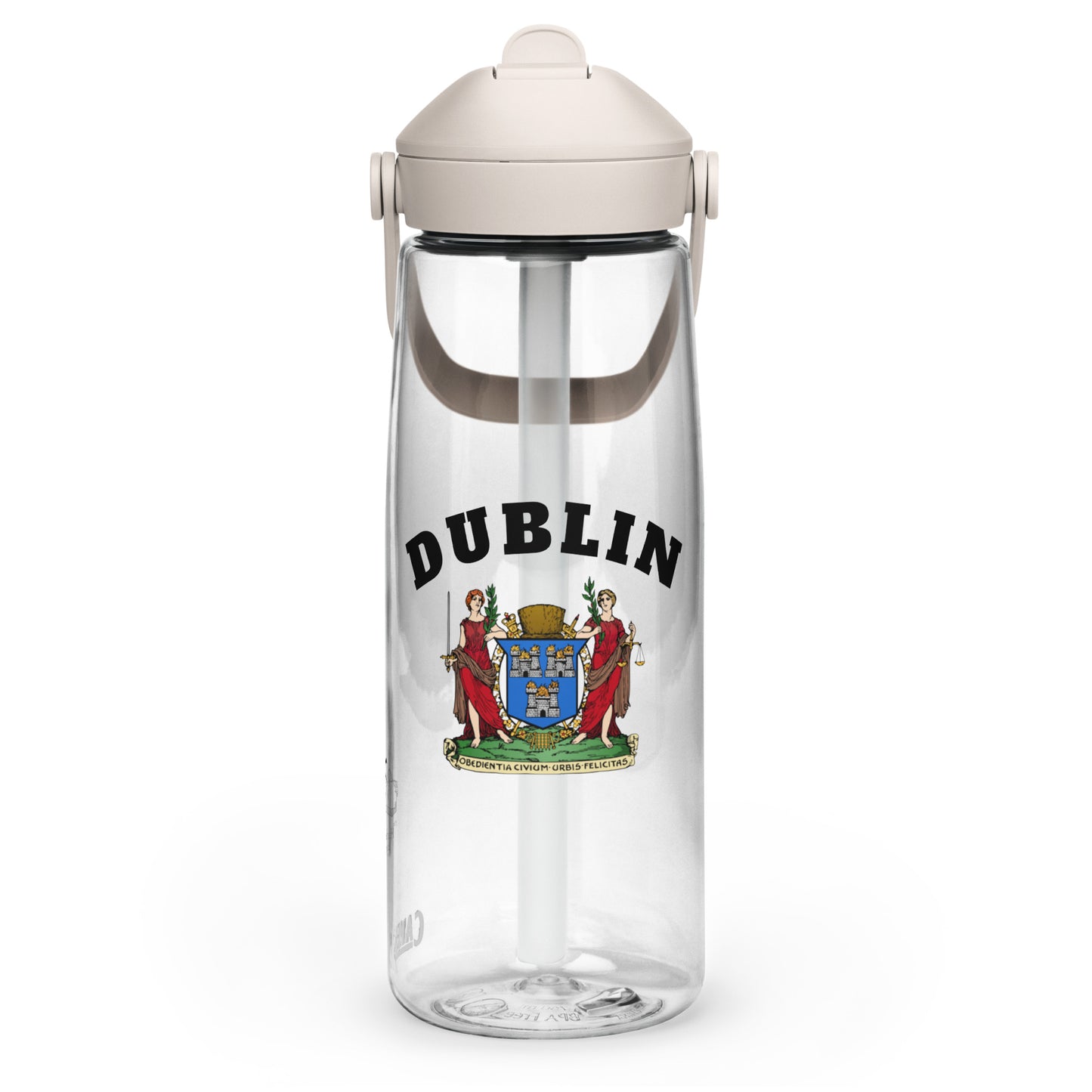 County Dublin–Inspired Flip Straw Water Bottle | Irish Heritage – 739ml (25oz)-The Hurlers Bag