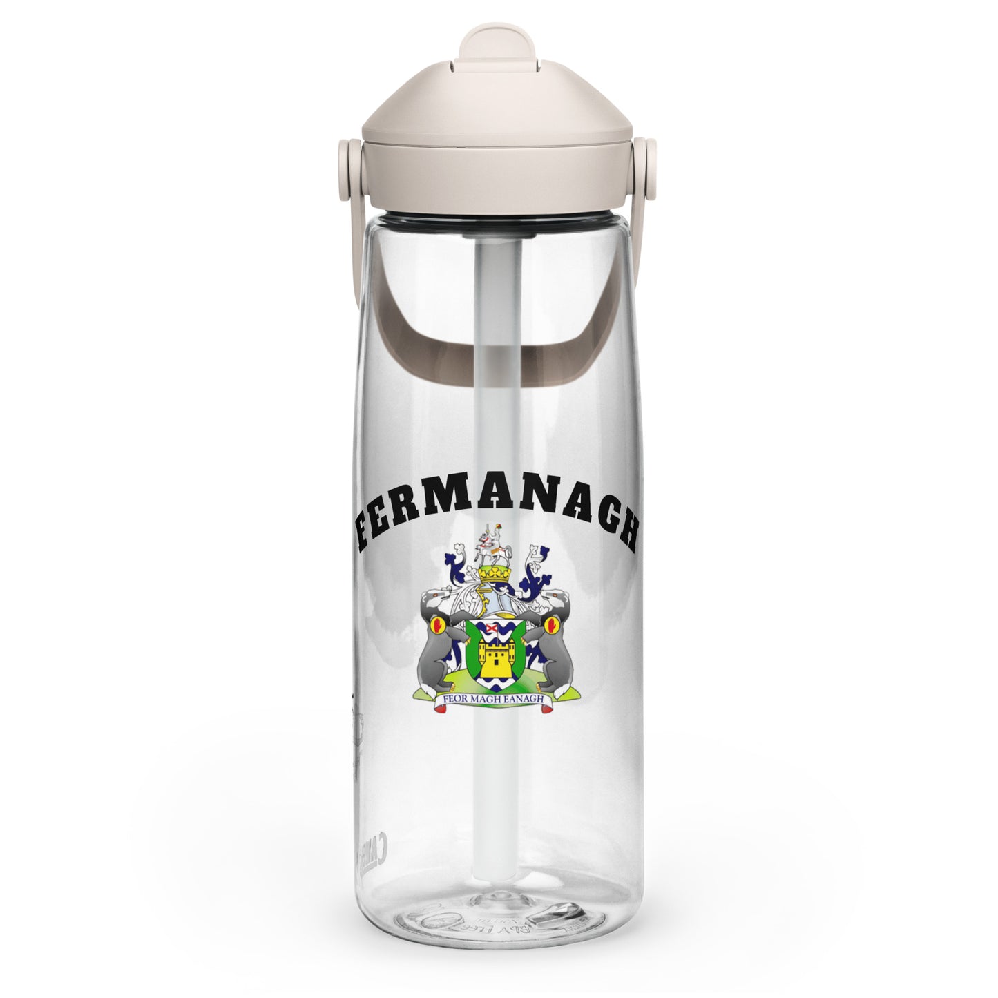 County Fermanagh–Inspired Flip Straw Water Bottle | Irish Heritage – 739ml (25oz)-The Hurlers Bag