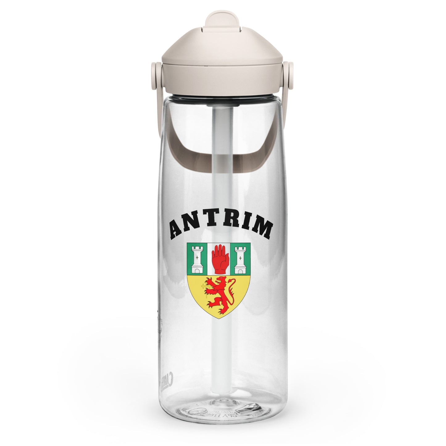 County Antrim–Inspired Flip Straw Water Bottle | Irish Heritage – 739ml (25oz)-The Hurlers Bag