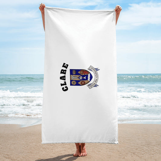 Clare County-Inspired Towel – The Banner County – Crest & CLARE Block Text | County Threads-The Hurlers Bag