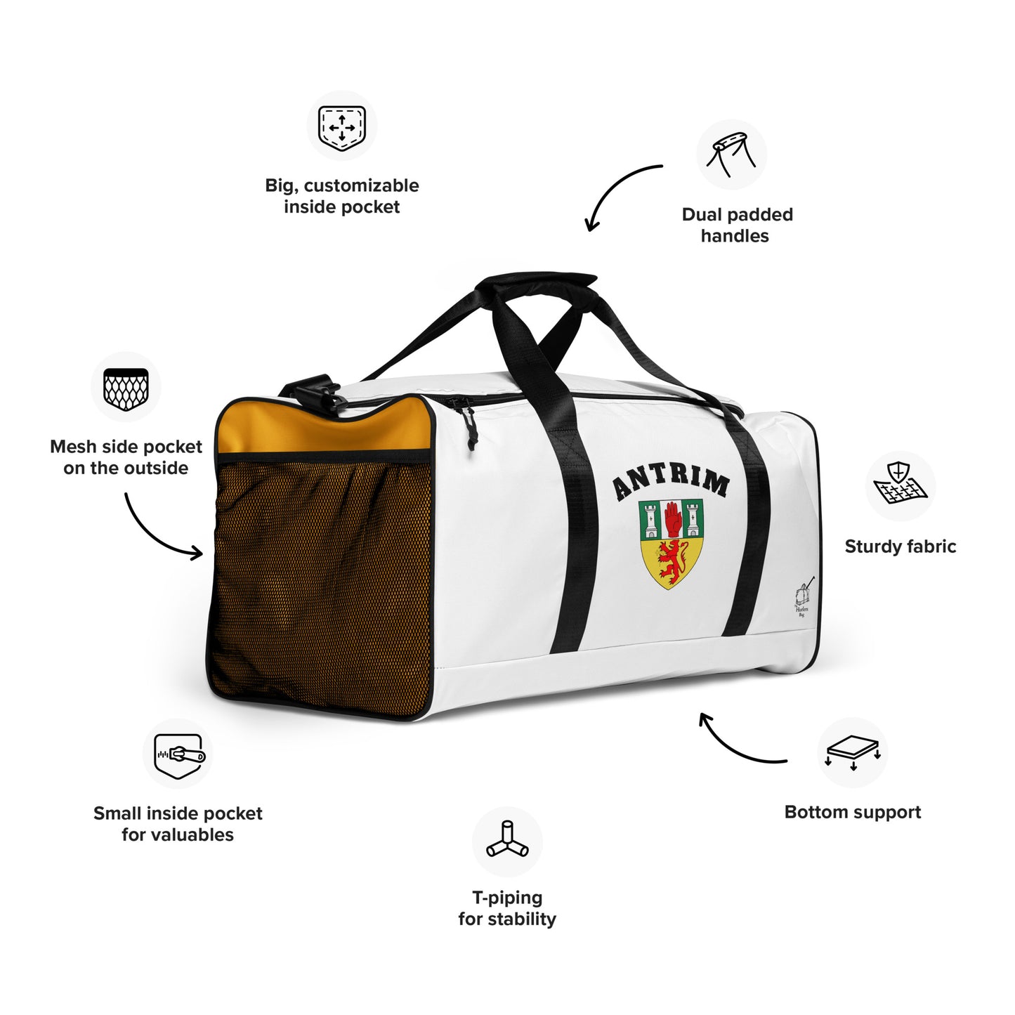 Antrim Gear Bag – The Glensmen – County-Inspired Colours Holdall-The Hurlers Bag