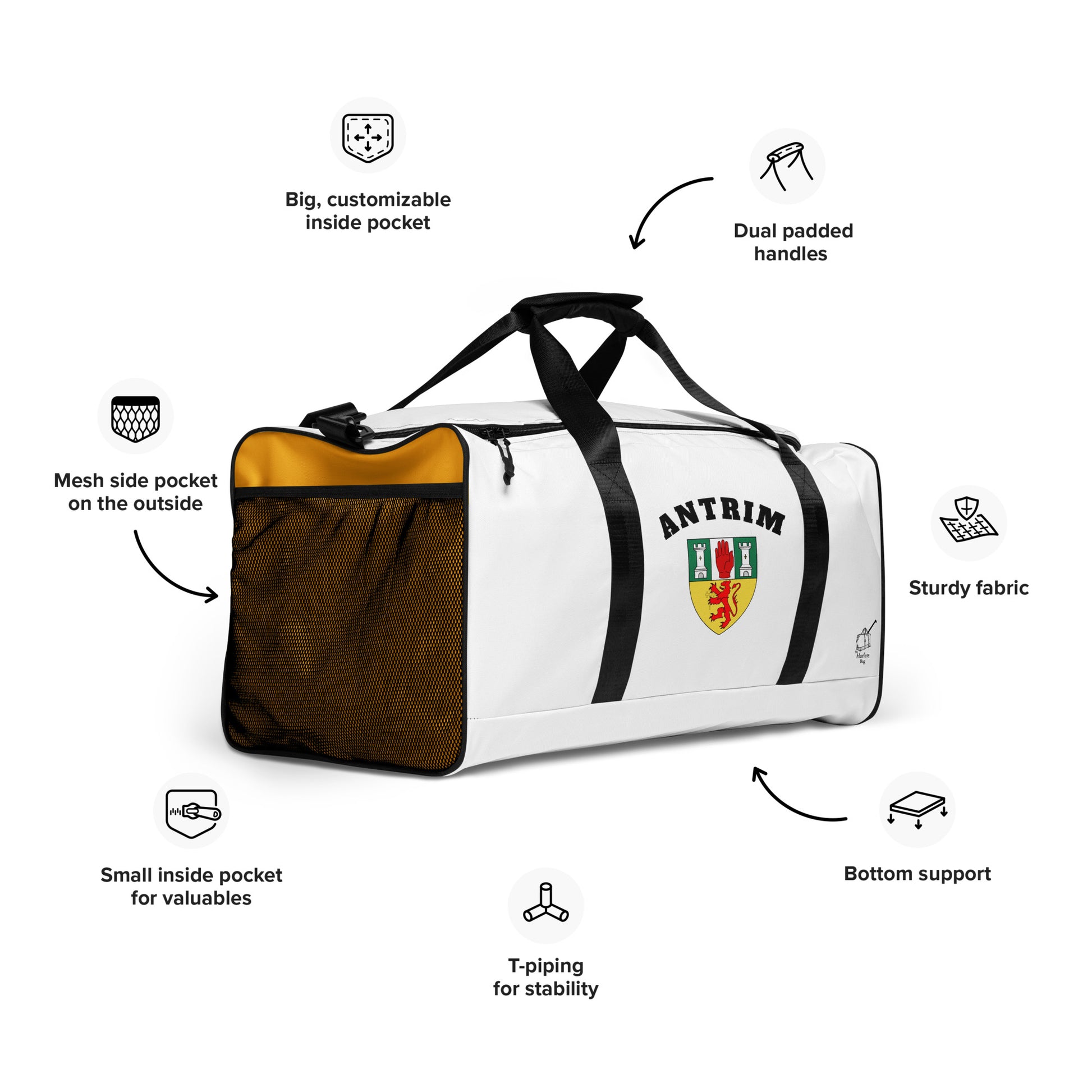 Antrim Gear Bag – The Glensmen – County-Inspired Colours Holdall-The Hurlers Bag