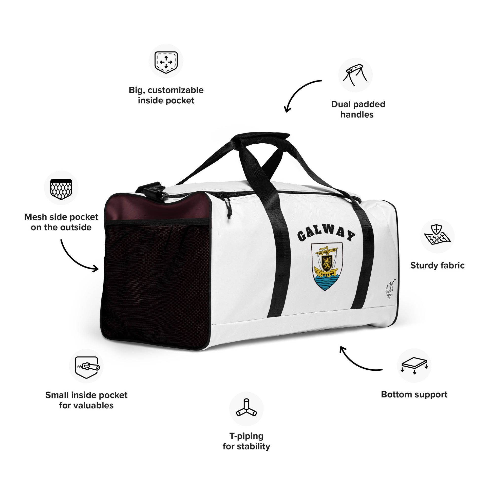 Galway Gear Bag – The Tribesman County – County-Inspired Colours Holdall-The Hurlers Bag