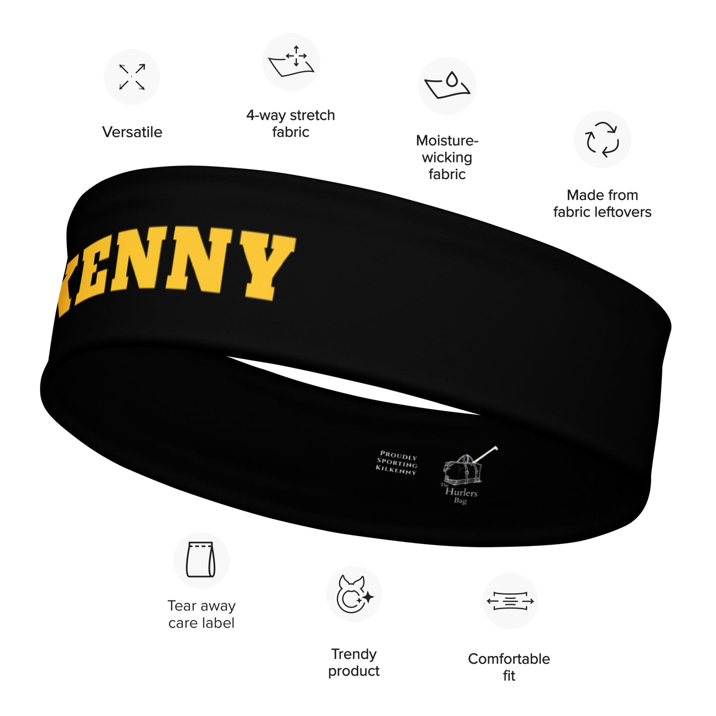 Kilkenny County-Inspired Headband – Performance with Pride-The Hurlers Bag