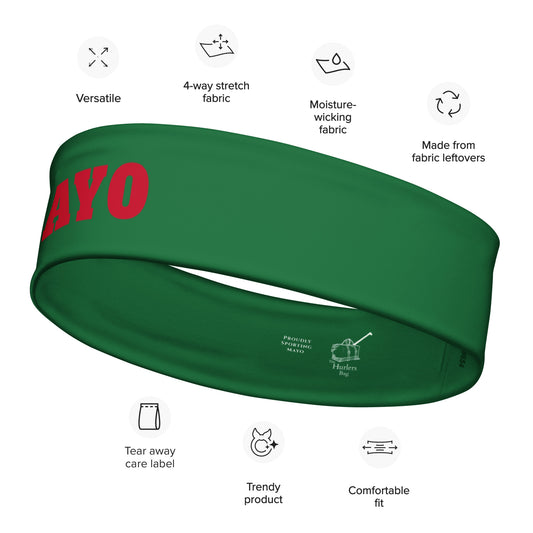 Mayo Headband – County Colours-Inspired-The Hurlers Bag