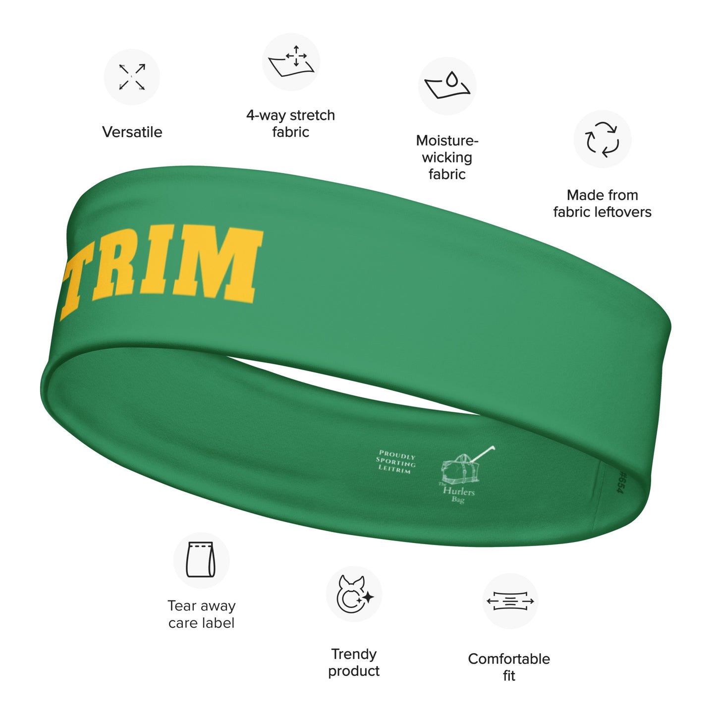 Leitrim Headband – County Colours-Inspired-The Hurlers Bag