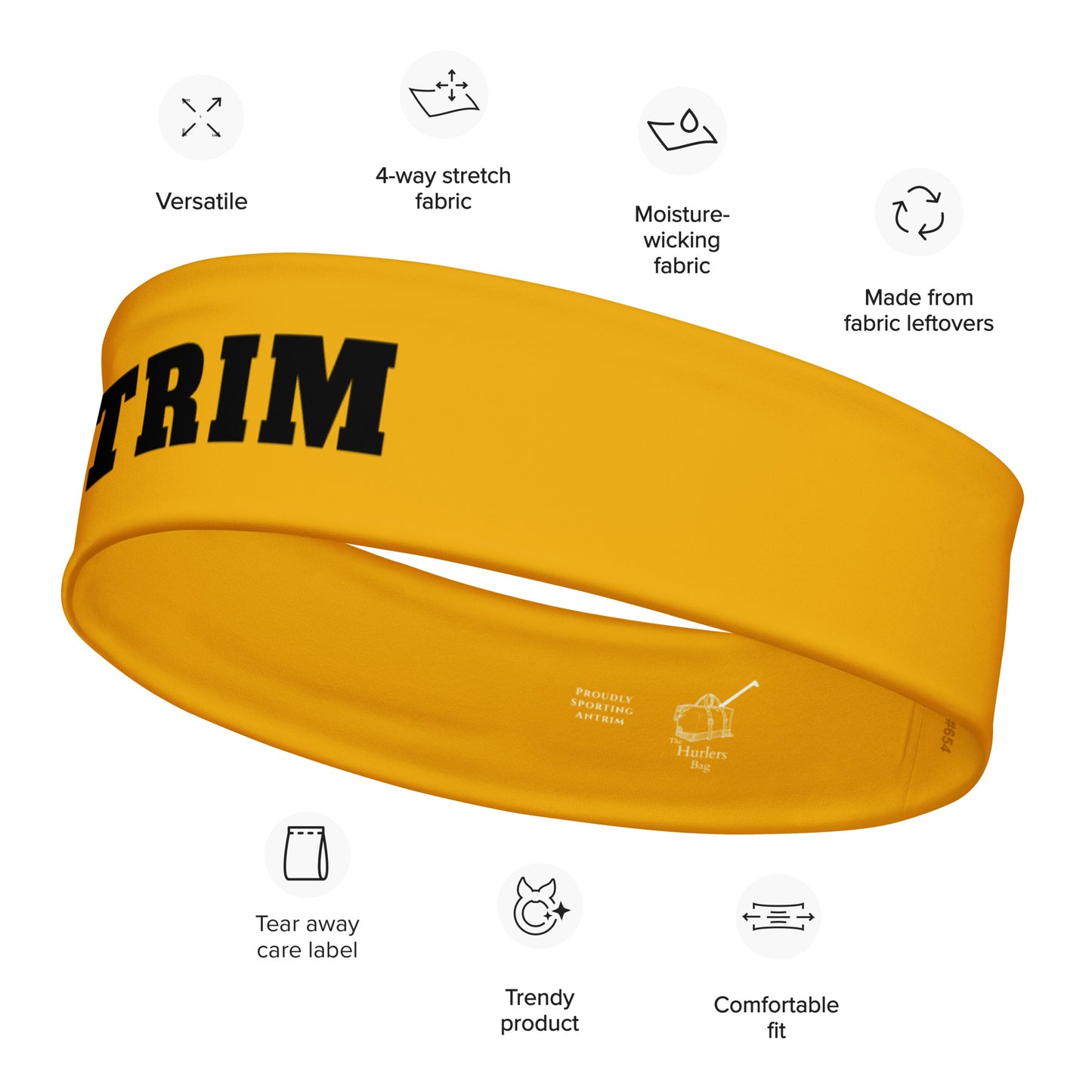 Antrim Headband – County Colours-Inspired-The Hurlers Bag