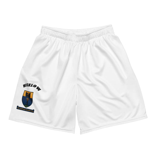 County Wicklow-Inspired Mesh Sport Shorts – White | The Hurlers Bag-The Hurlers Bag