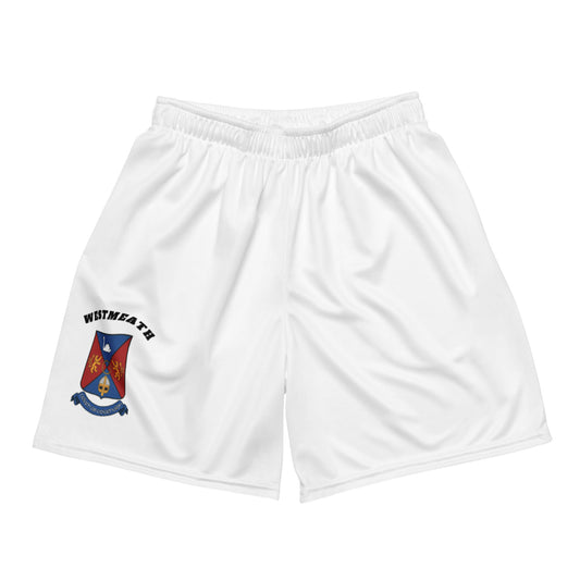County Westmeath-Inspired Mesh Sport Shorts – White | The Hurlers Bag-The Hurlers Bag