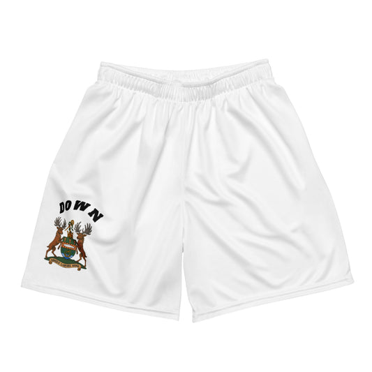 County Down-Inspired Mesh Sport Shorts – White | The Hurlers Bag-The Hurlers Bag