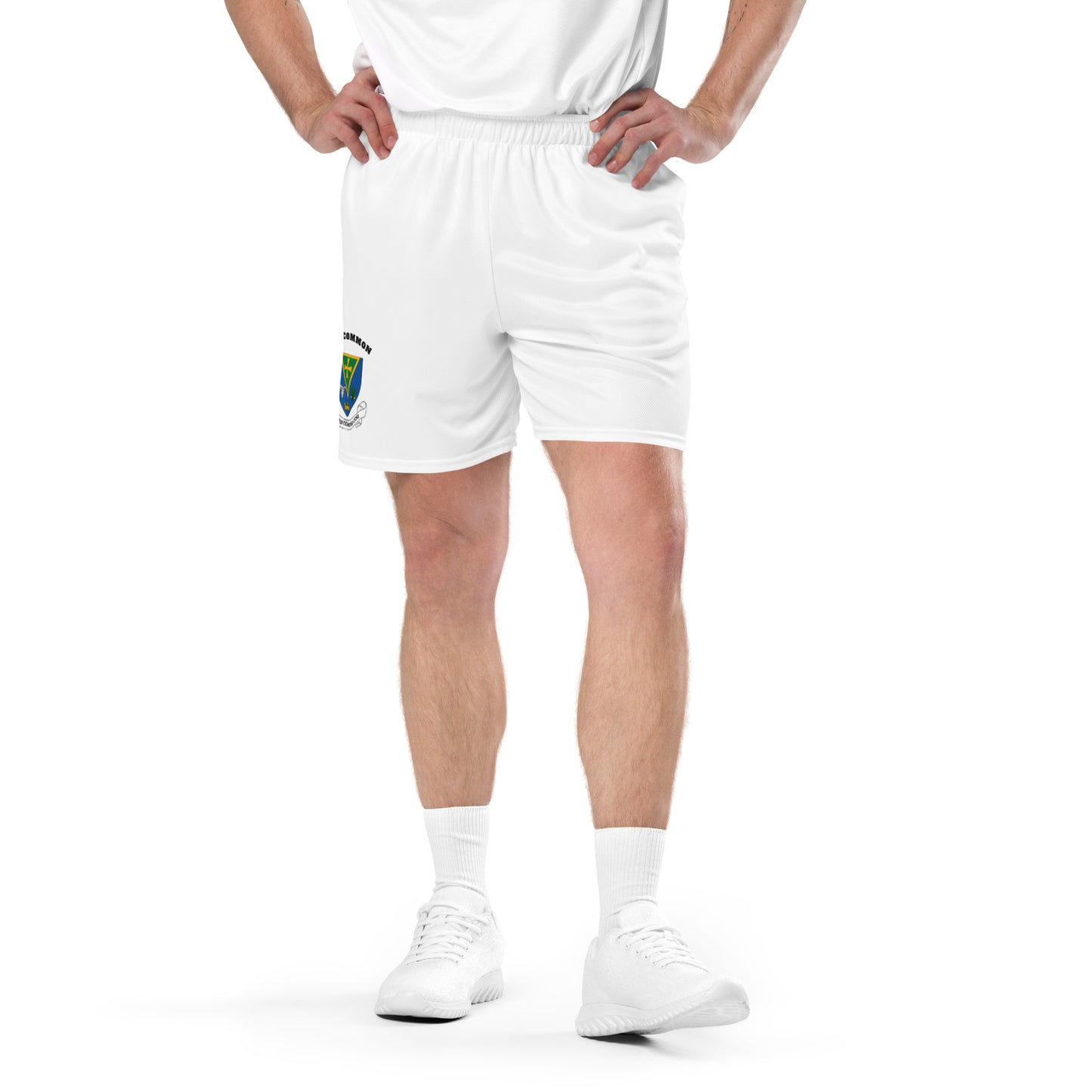 County Roscommon-Inspired Mesh Sport Shorts – White | The Hurlers Bag-The Hurlers Bag