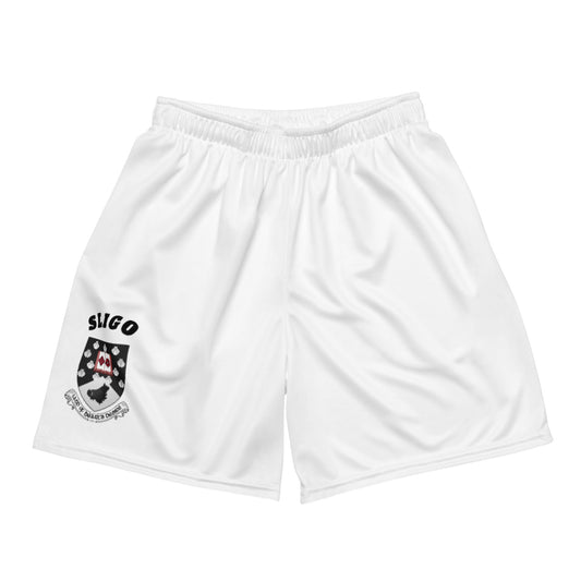 County Sligo-Inspired Mesh Sport Shorts – White | The Hurlers Bag-The Hurlers Bag