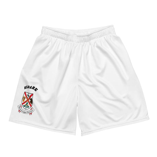 County Kildare-Inspired Mesh Sport Shorts – White | The Hurlers Bag-The Hurlers Bag