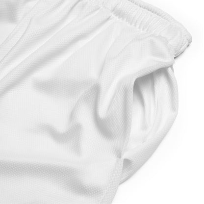 County Monaghan-Inspired Mesh Sport Shorts – White | The Hurlers Bag-The Hurlers Bag
