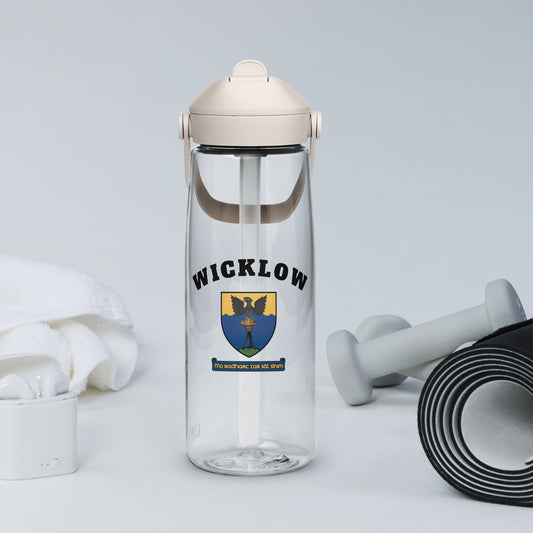County Wicklow–Inspired Flip Straw Water Bottle | Irish Heritage Collection – 25oz-The Hurlers Bag