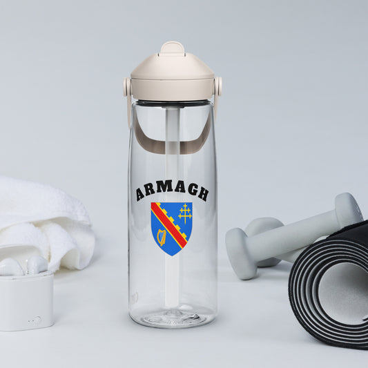 County Armagh–Inspired Flip Straw Water Bottle | Irish Heritage – 739ml (25oz)-The Hurlers Bag