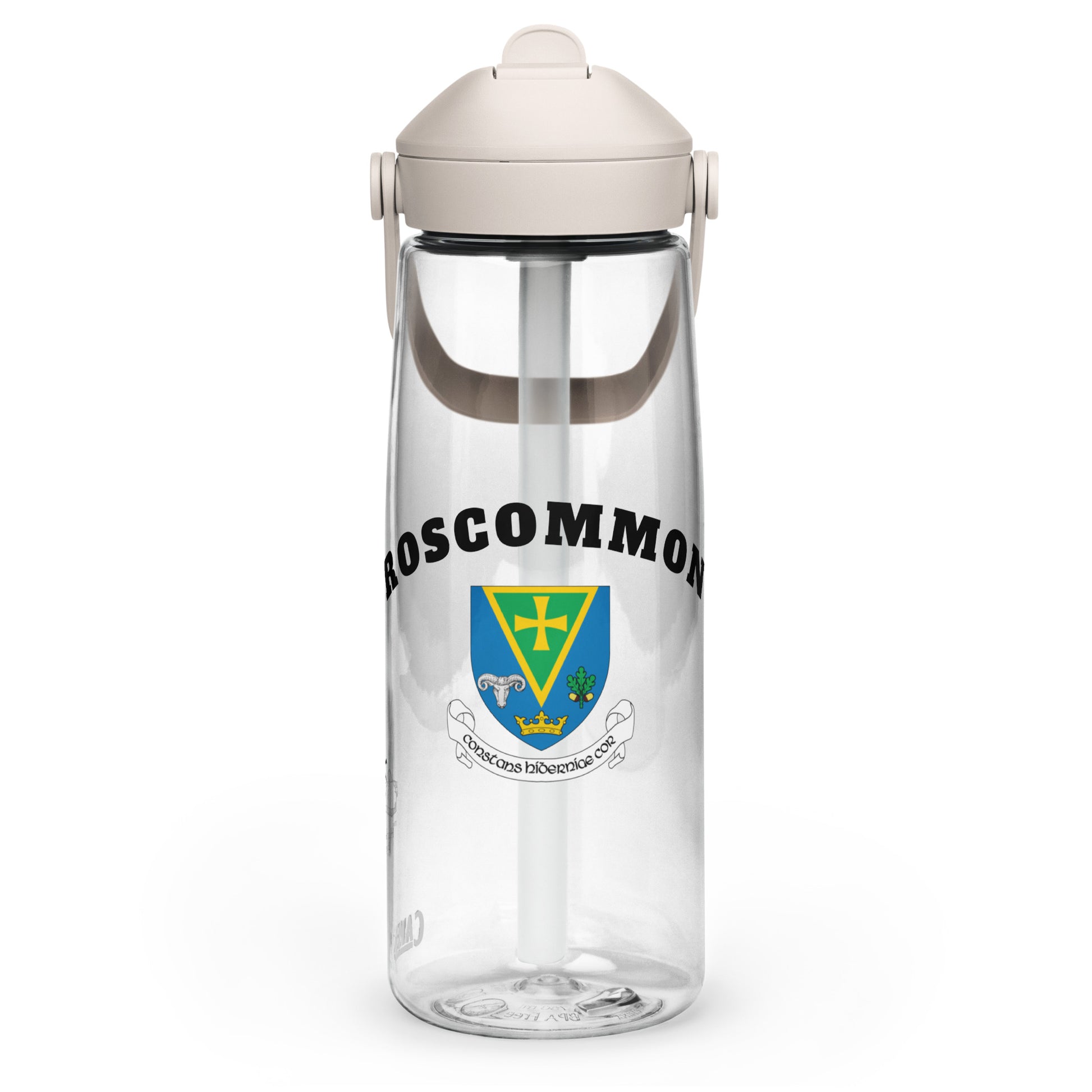 County Roscommon–Inspired Flip Straw Water Bottle | Irish Heritage – 739ml (25oz)-The Hurlers Bag