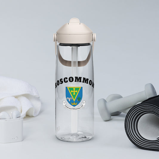 County Roscommon–Inspired Flip Straw Water Bottle | Irish Heritage – 739ml (25oz)-The Hurlers Bag