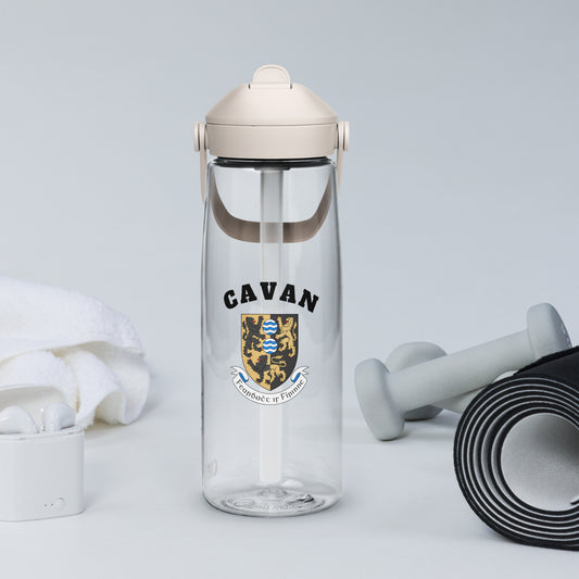 County Cavan–Inspired Flip Straw Water Bottle | Irish Heritage – 739ml (25oz)-The Hurlers Bag