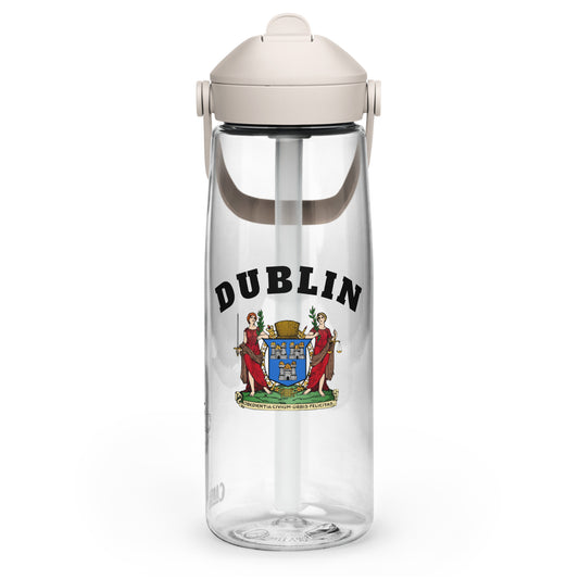 County Dublin–Inspired Flip Straw Water Bottle | Irish Heritage – 739ml (25oz)-The Hurlers Bag
