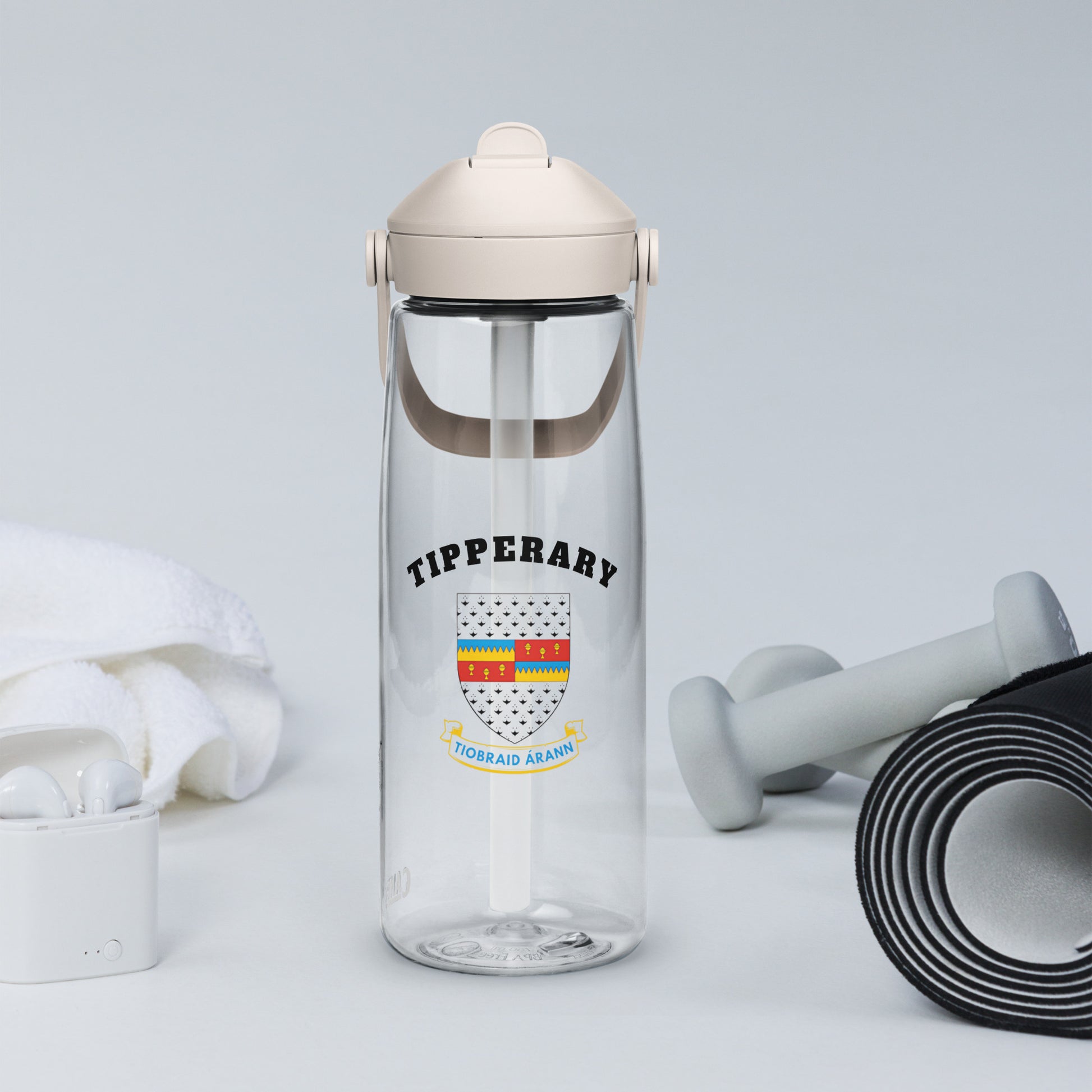 County Tipperary–Inspired Flip Straw Water Bottle | Irish Heritage – 739ml (25oz)-The Hurlers Bag