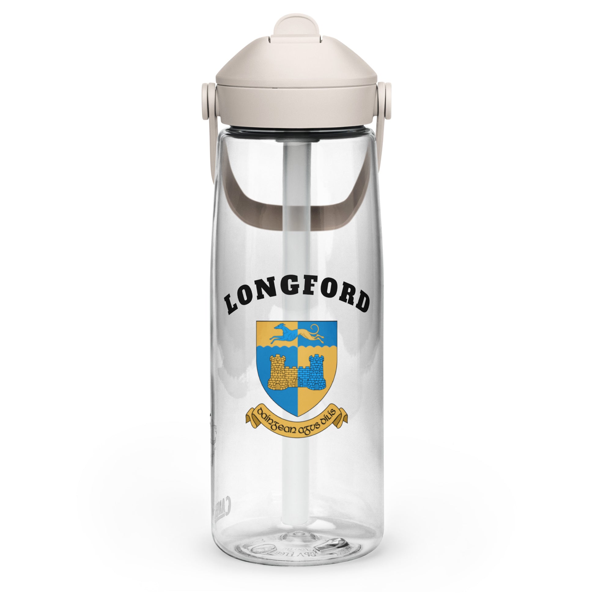 County Longford–Inspired Flip Straw Water Bottle | Irish Heritage – 739ml (25oz)-The Hurlers Bag