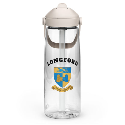 County Longford–Inspired Flip Straw Water Bottle | Irish Heritage – 739ml (25oz)-The Hurlers Bag