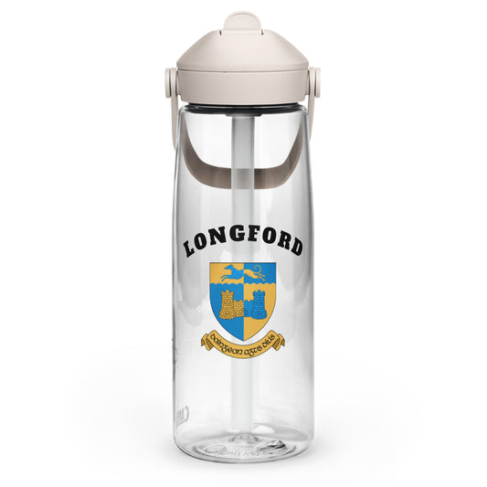 County Longford–Inspired Flip Straw Water Bottle | Irish Heritage – 739ml (25oz)-The Hurlers Bag