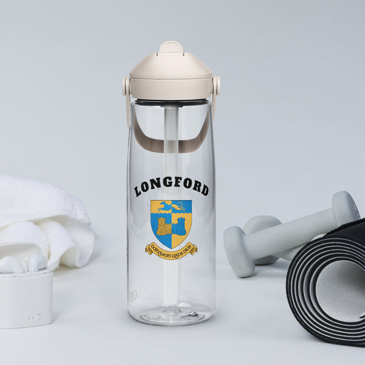 County Longford–Inspired Flip Straw Water Bottle | Irish Heritage – 739ml (25oz)-The Hurlers Bag