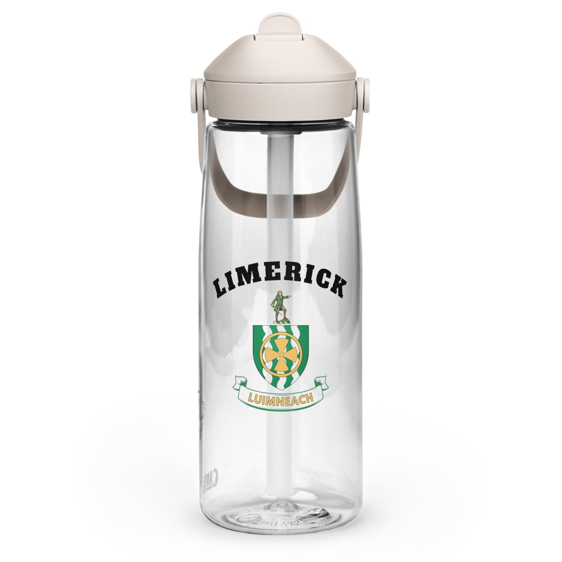 County Limerick–Inspired Flip Straw Water Bottle | Irish Heritage – 739ml (25oz)-The Hurlers Bag