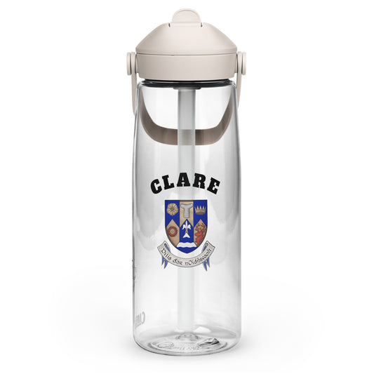 County Clare–Inspired Flip Straw Water Bottle | Irish Heritage – 739ml (25oz)-The Hurlers Bag