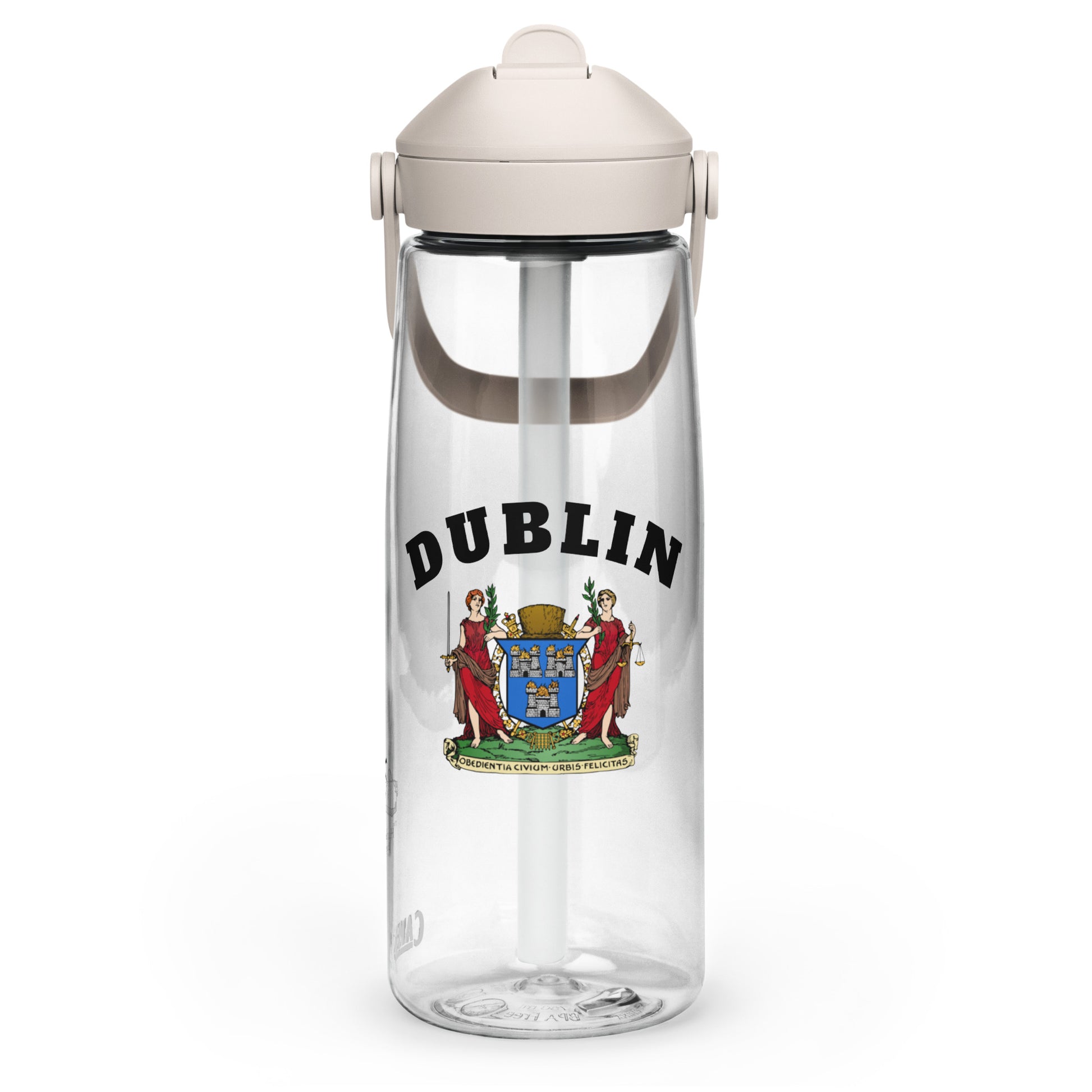 County Dublin–Inspired Flip Straw Water Bottle | Irish Heritage – 739ml (25oz)-The Hurlers Bag