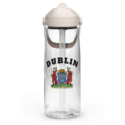 County Dublin–Inspired Flip Straw Water Bottle | Irish Heritage – 739ml (25oz)-The Hurlers Bag