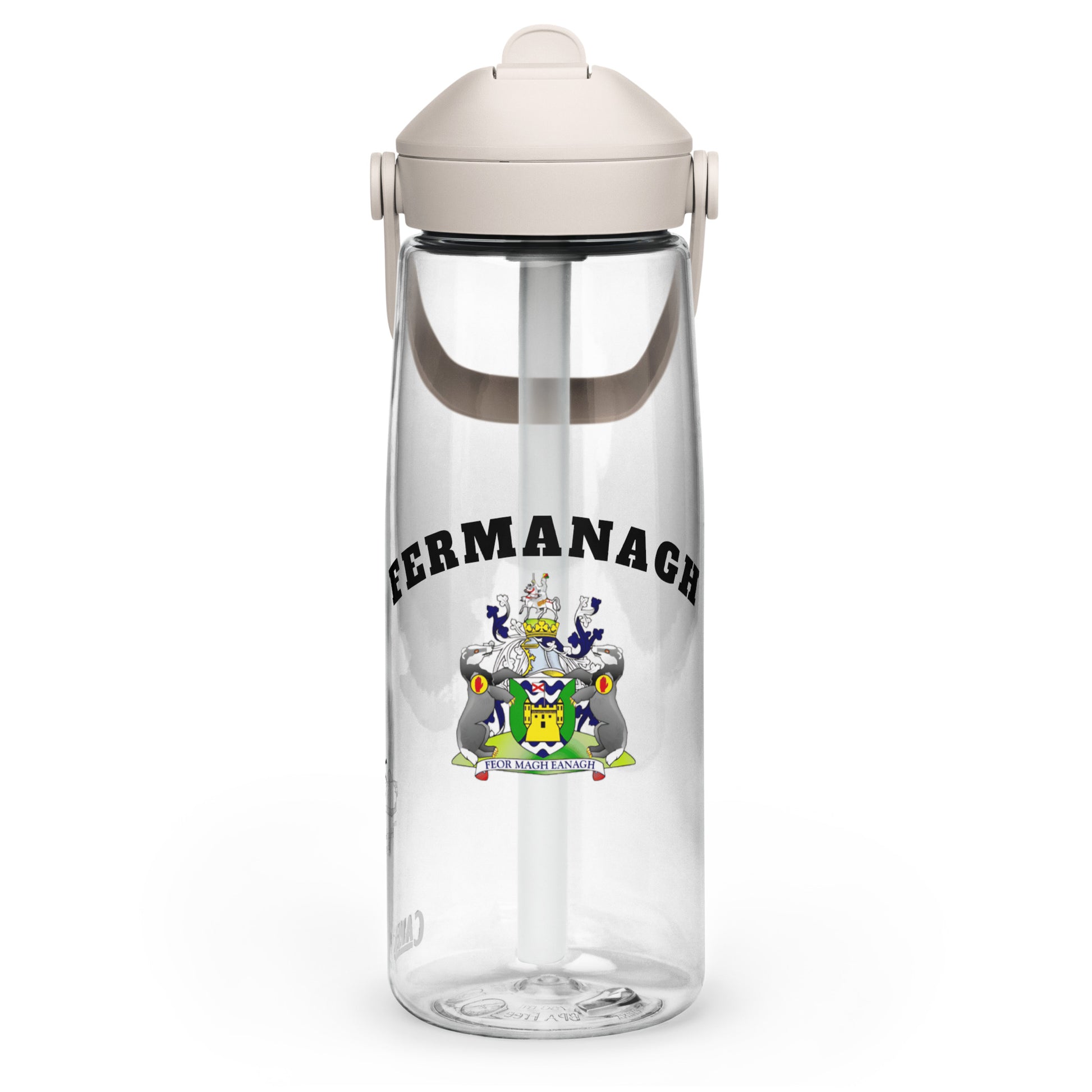 County Fermanagh–Inspired Flip Straw Water Bottle | Irish Heritage – 739ml (25oz)-The Hurlers Bag