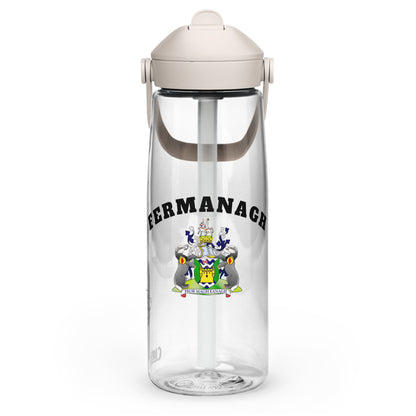 County Fermanagh–Inspired Flip Straw Water Bottle | Irish Heritage – 739ml (25oz)-The Hurlers Bag